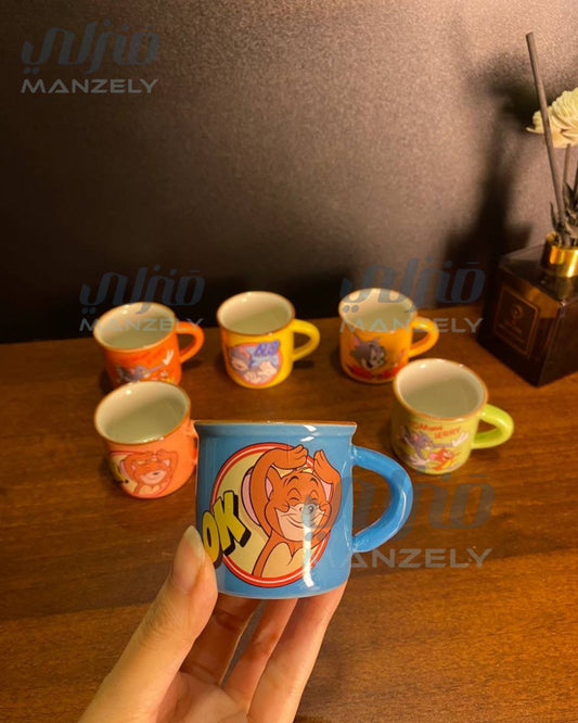 طقم قهوه بورسلين توم اند جيرى