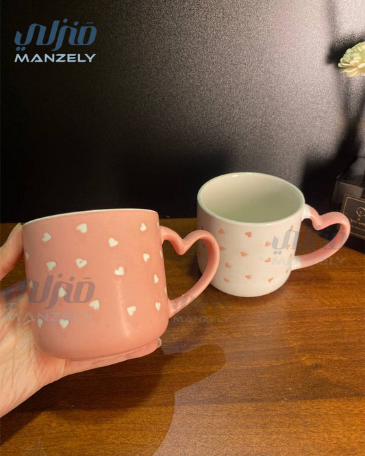 مجات بورسلين بإيد قلب