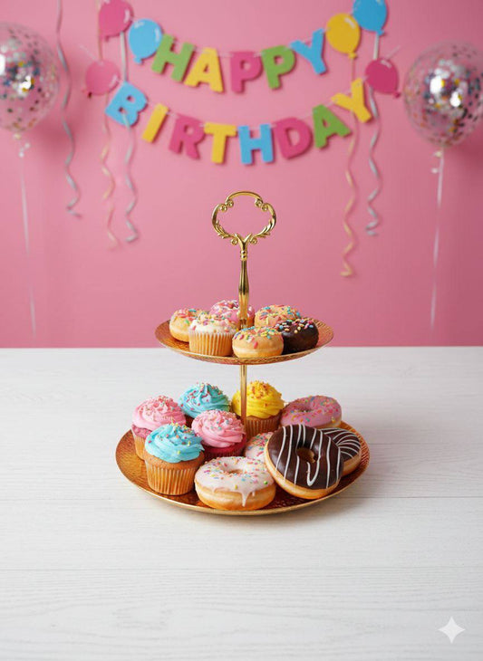 شيال معدني ثنائي ذهبي مستورد