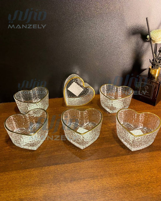 طقم بولات قلوب حجري