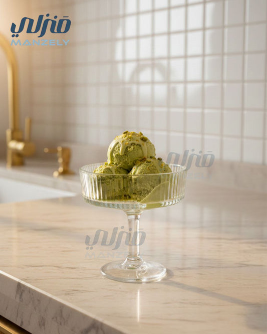 طقم كاس ايس كريم نيو مضلع