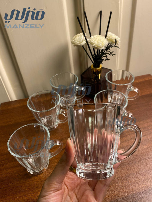 طقم شاى اكاديا 180مللى 6 قطع