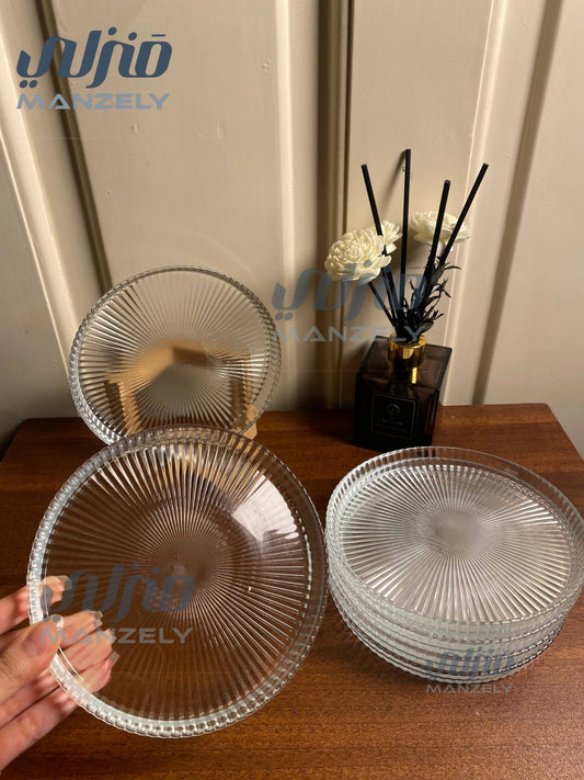 طقم اطباق جاتو مخططه 6 قطع 16 سم (صغيره )