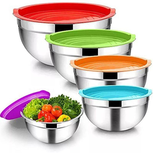 Imported stainless steel mixer set, 5 pieces