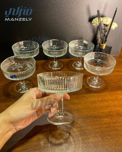 طقم كاسات جيلي و ايس كريم