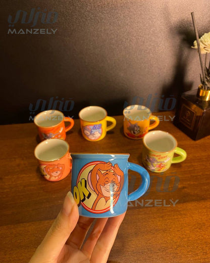 طقم قهوه بورسلين توم اند جيرى