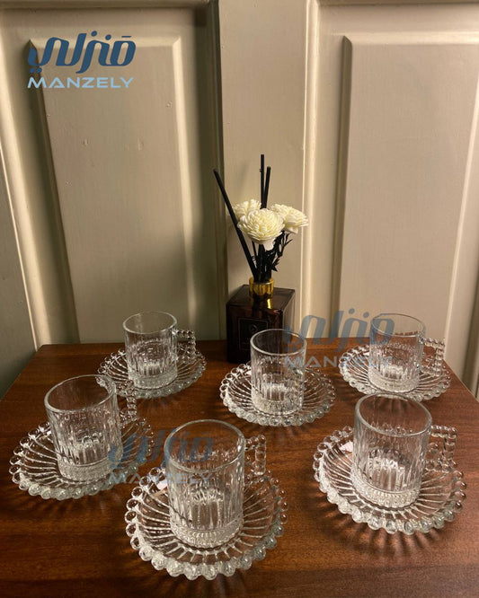 طقم قهوه بوبا بابلز بالطبق