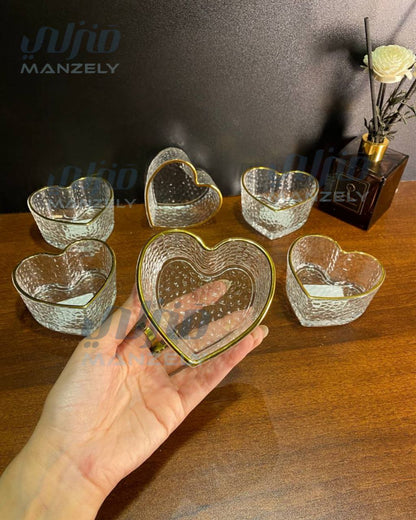 طقم بولات قلوب حجري