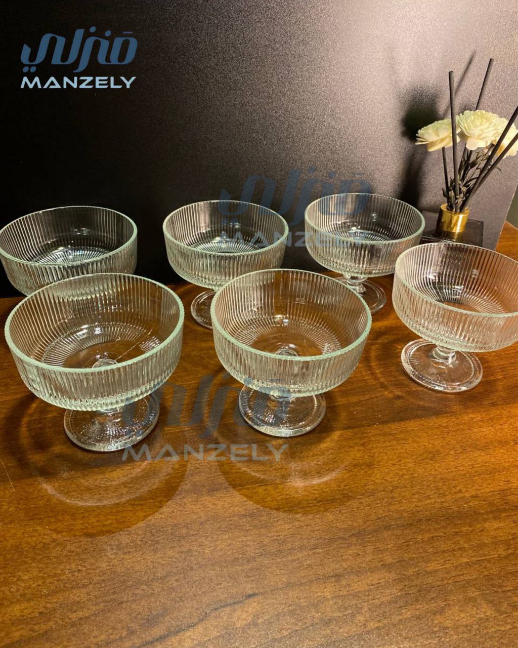 كاس آيس كريم مضلع