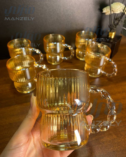 طقم مجات عسلى بأيد بابلز تكس