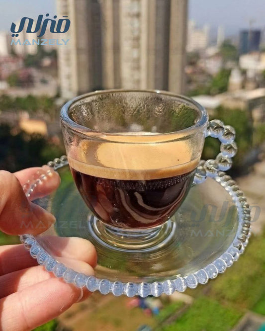 طقم قهوه بابلي بالطبق