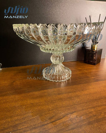 طبق فاكهه كريستال برازيليا