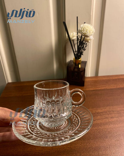 طقم قهوة سيلي بالطبق