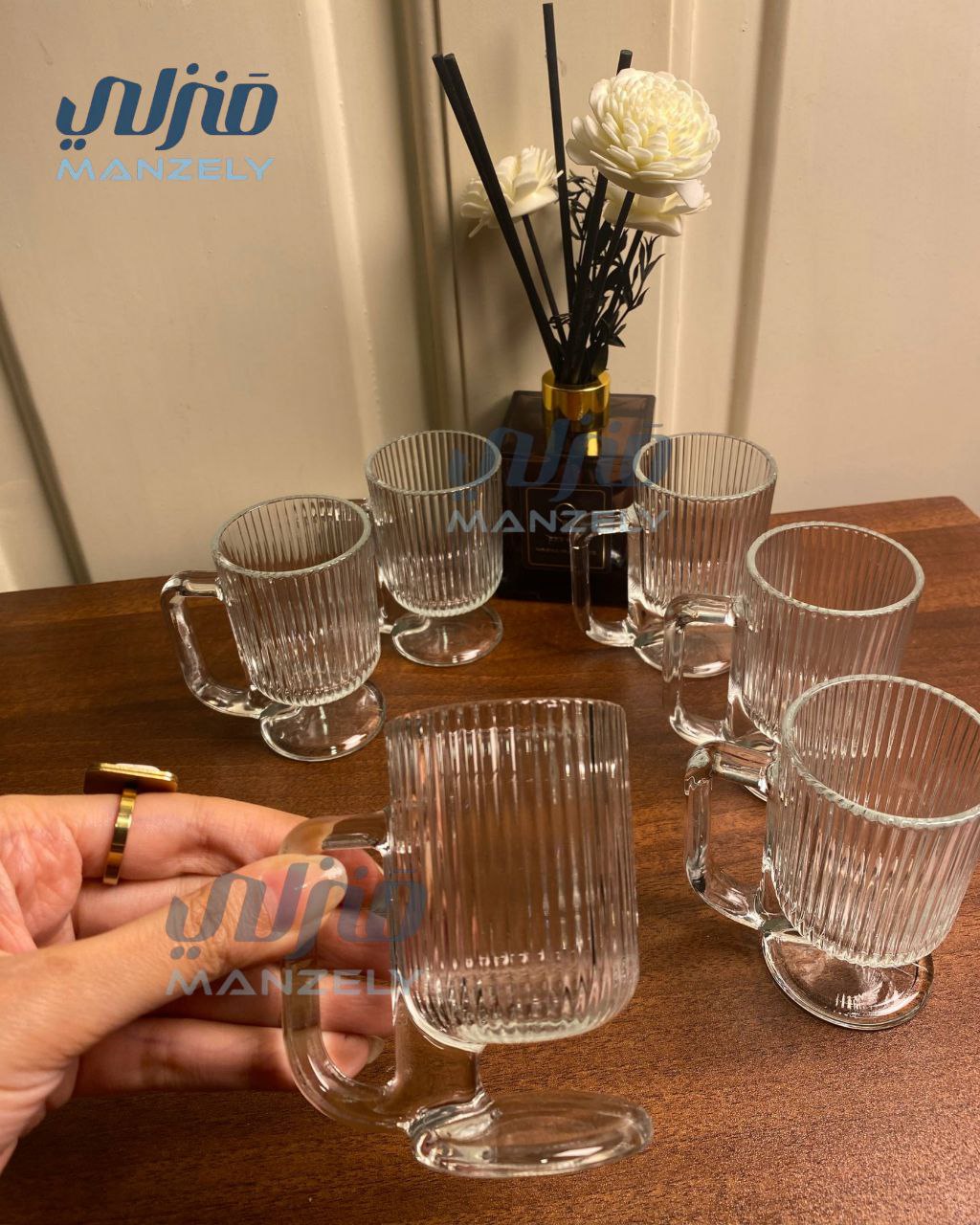 طقم قهوه ستاند مضلع