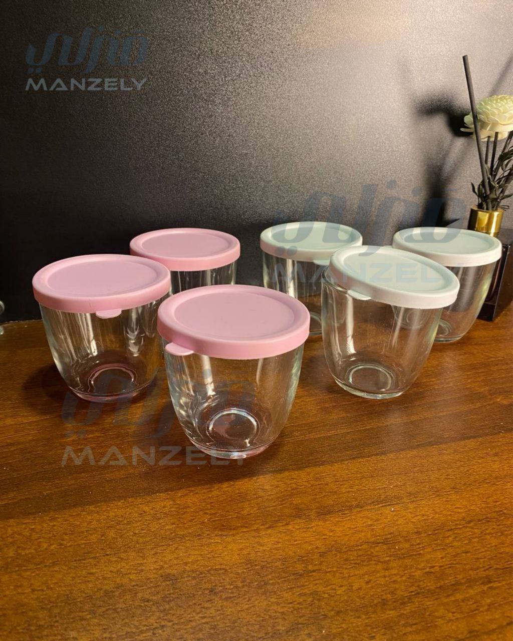 طقم زبادي بومبيه