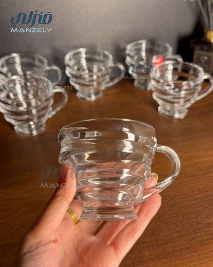 طقم مجات شفاف حلزوني