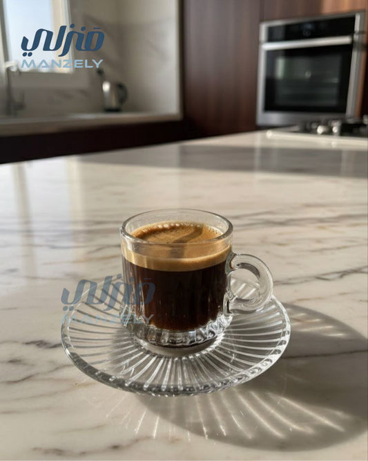 طقم قهوه روبوستا بالطبق