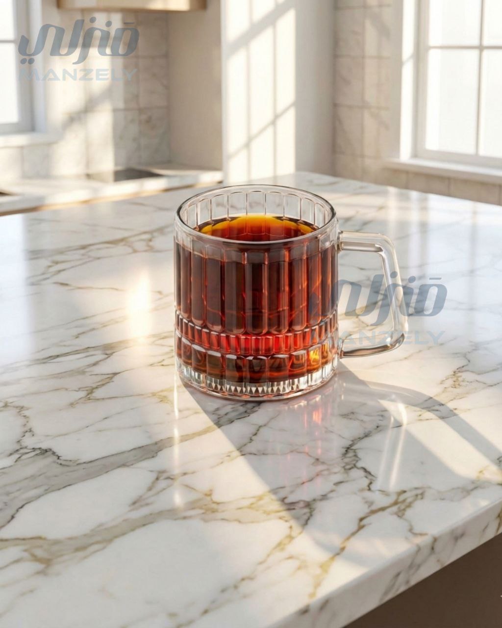 طقم شاي مارينو مضلع