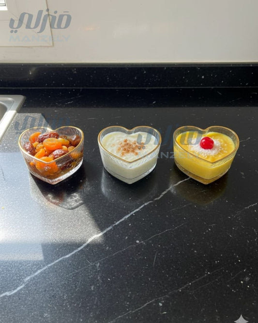 طقم بولات قلوب حجري