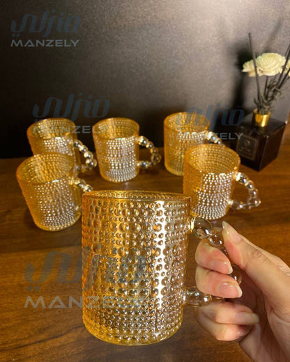 طقم مجات Fan مستورد عسلي