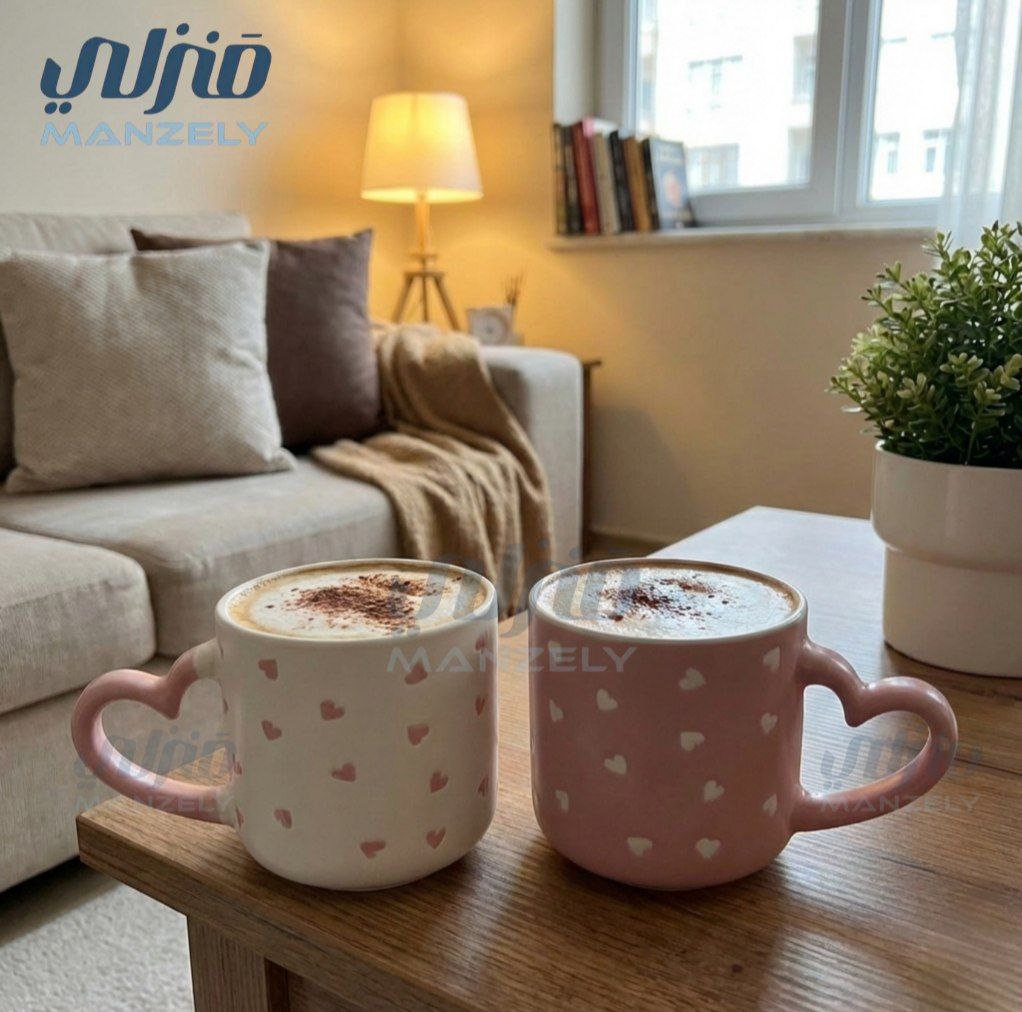 مجات بورسلين بإيد قلب