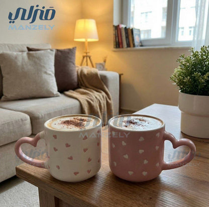 مجات بورسلين بإيد قلب