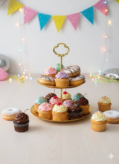 شيال معدني ثنائي ذهبي مستورد