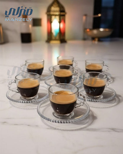 طقم قهوه بابلي بالطبق