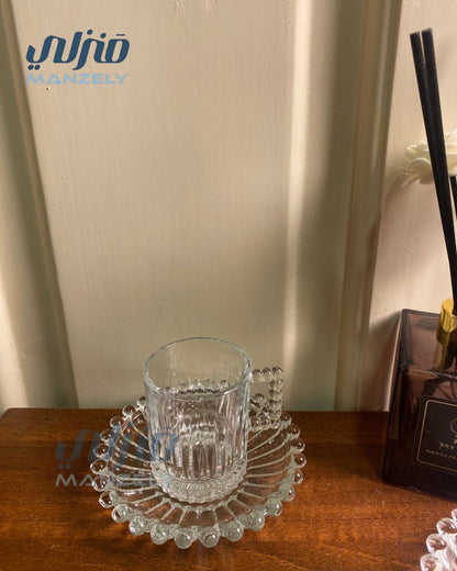 طقم قهوه بوبا بابلز بالطبق