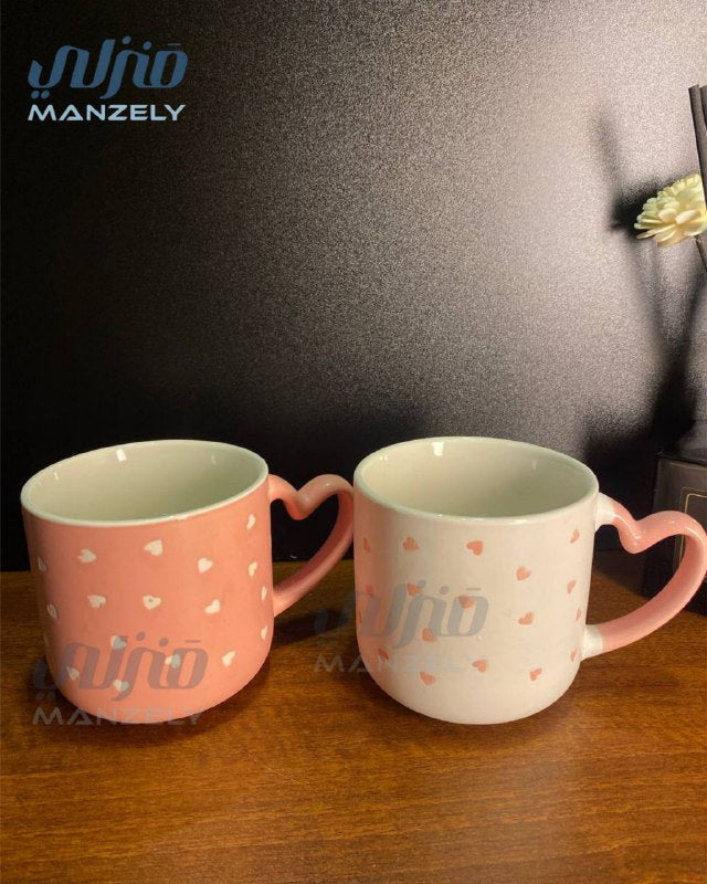 مجات بورسلين بإيد قلب