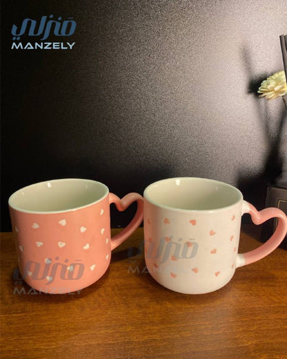 مجات بورسلين بإيد قلب