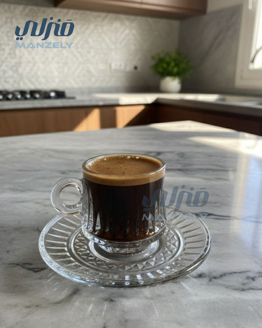 طقم قهوة سيلي بالطبق