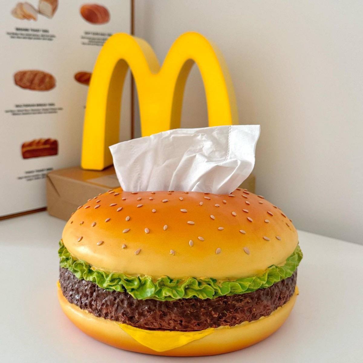 علبة مناديل برجر مستورده