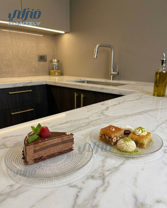 اطباق جاتوه مربعات وردة