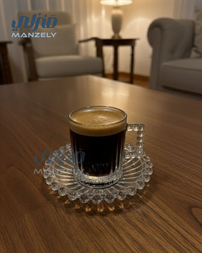 طقم قهوه بوبا بابلز بالطبق