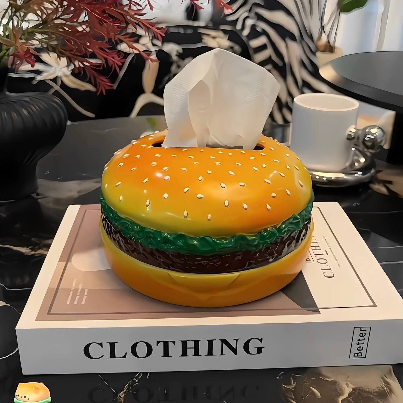 علبة مناديل برجر مستورده