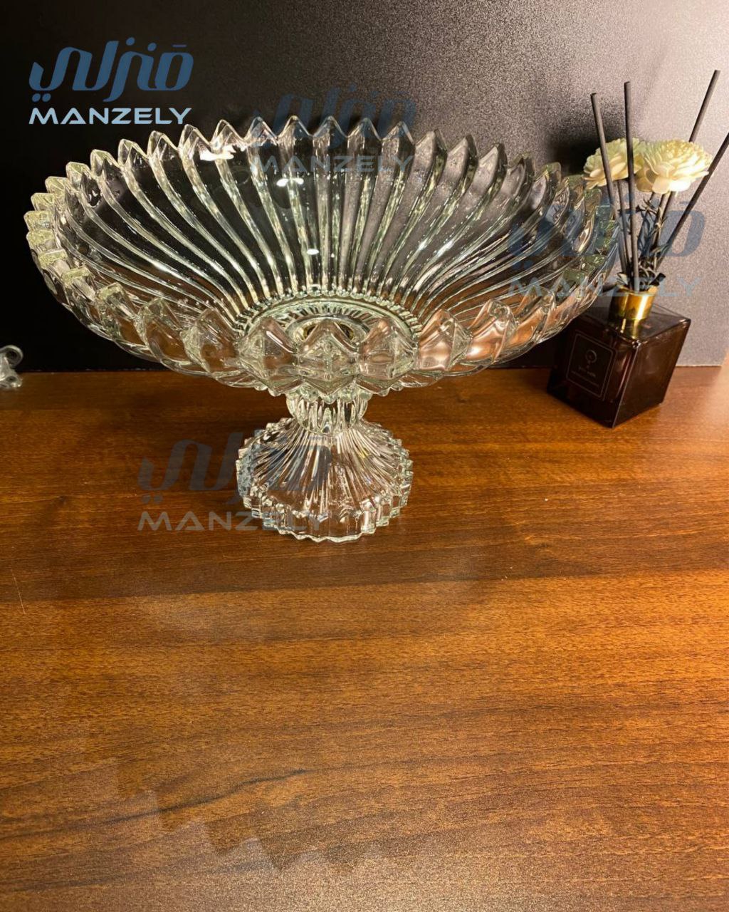 طبق فاكهه كريستال برازيليا