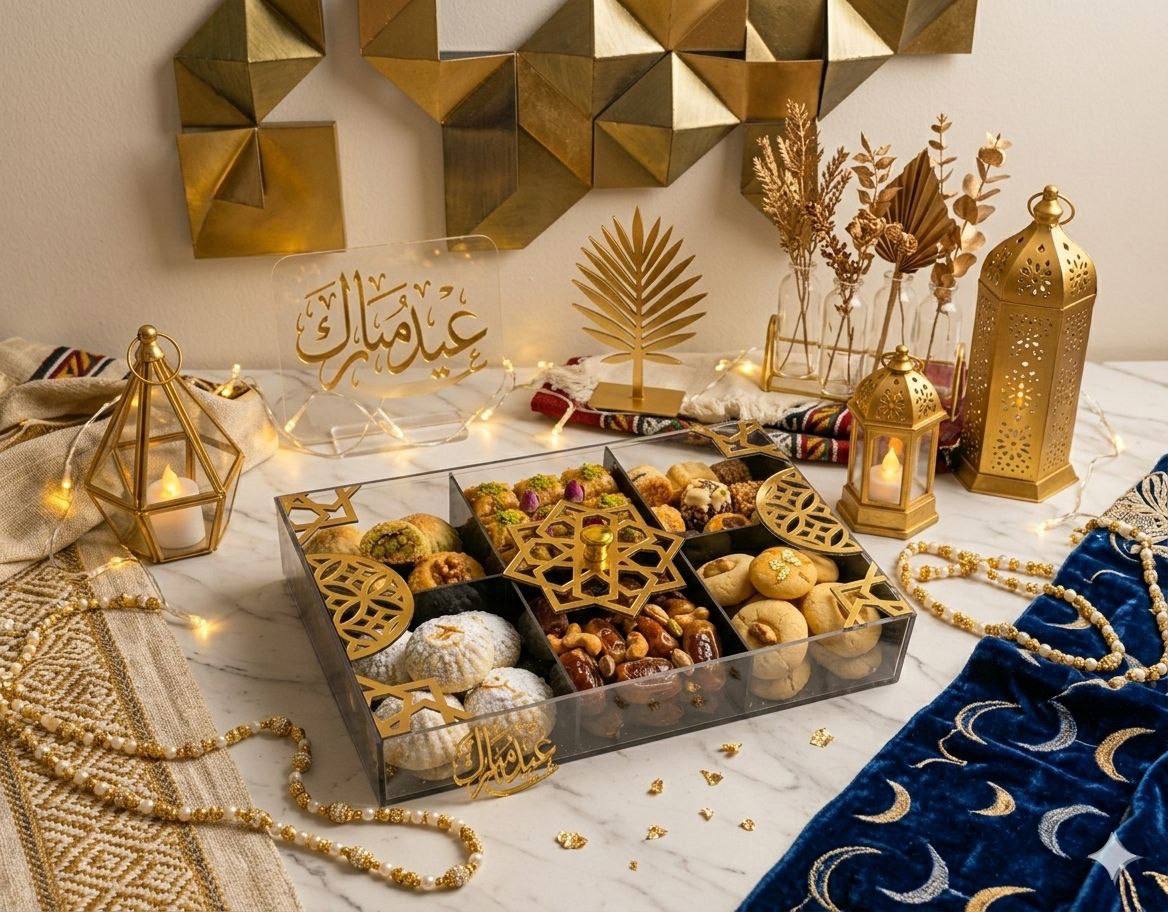 علبة كحك اكريليك اوسكار