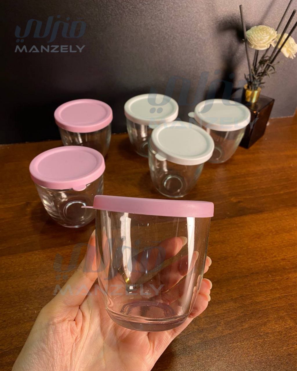 طقم زبادي بومبيه