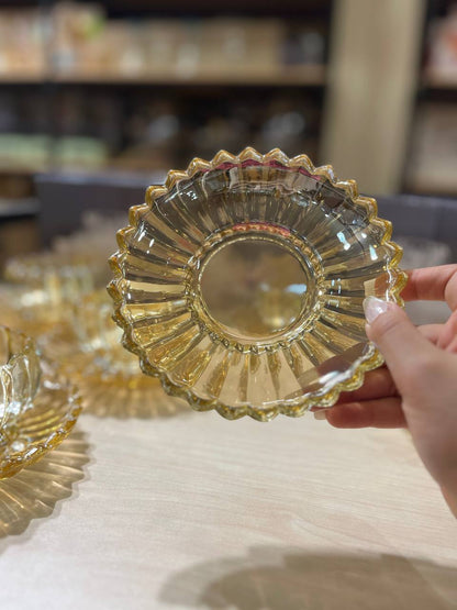 طقم خشاف عسلي بالطبق