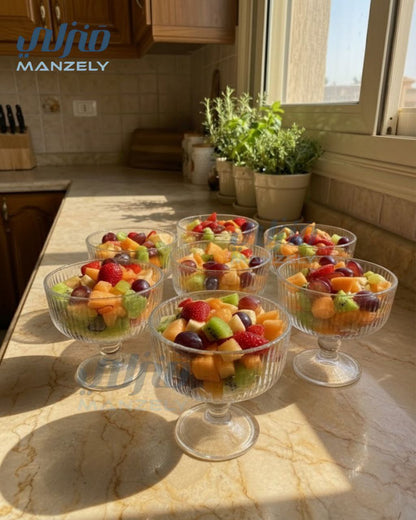 كاس آيس كريم مضلع