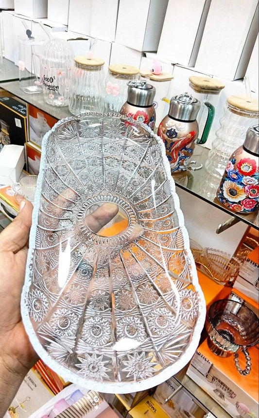 سرفيس كريستال مستورد  بيضاوي