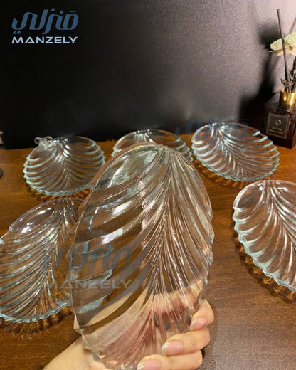 أطباق تسالي ورقة شجر