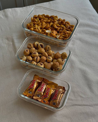 Pyrex round refrigerator container set with wooden lid