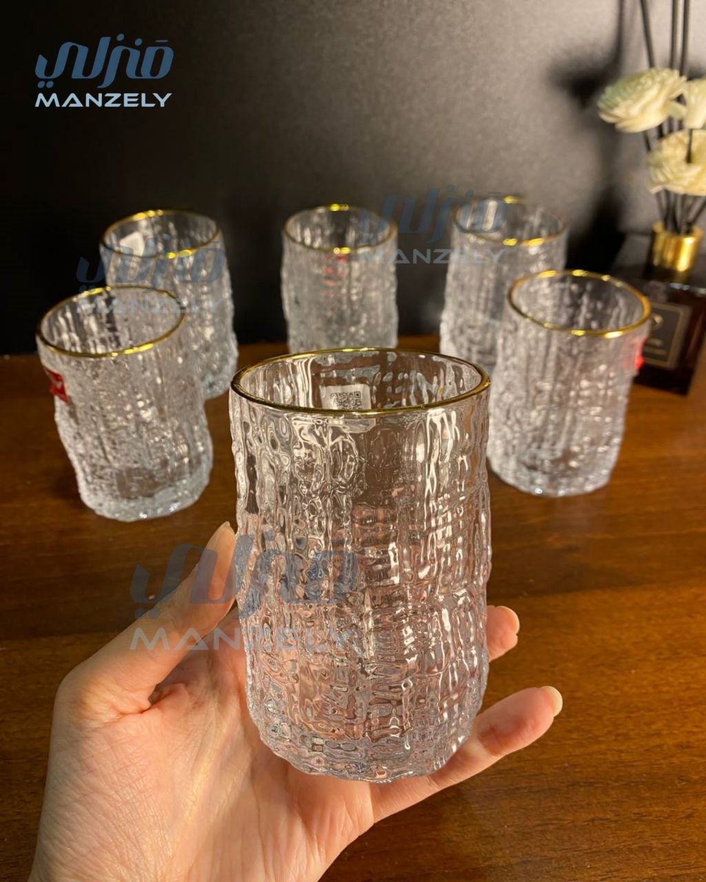 كوب محجر حرف جولد