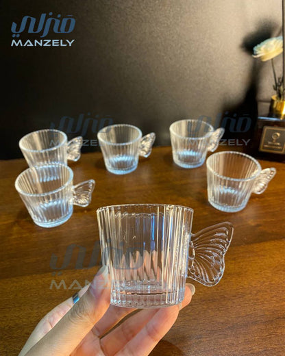 طقم قهوه فراشه مستورد