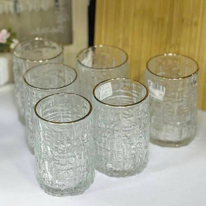 طقم كوب محجر حرف جولد