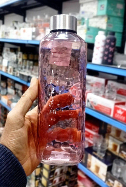 زجاجة زجاج مستوردة بغطاء استانلس