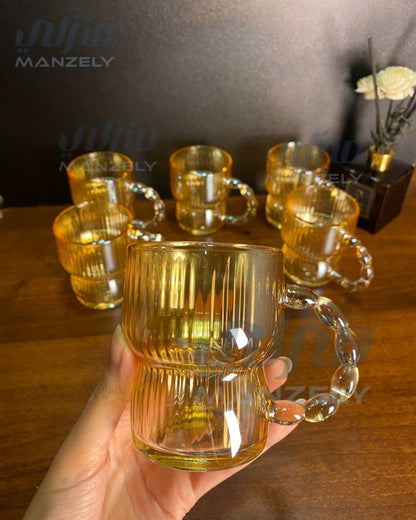 طقم مجات عسلى بأيد بابلز تكس