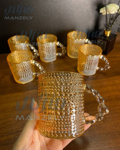 طقم مجات Fan مستورد عسلي